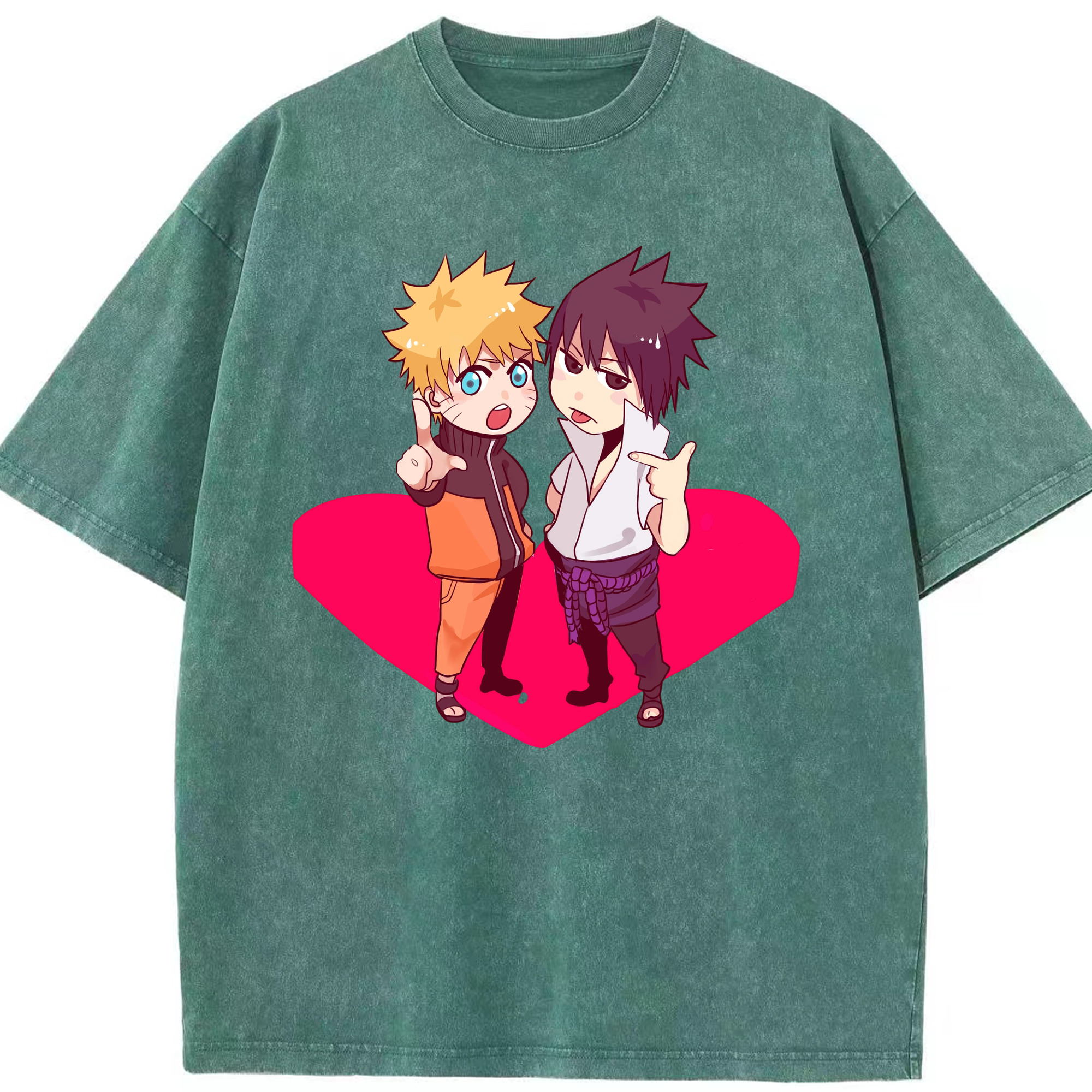 （画像用） NARUTO -ナルト- うずまき ナルト Uzumaki Naruto 綿100% ヴィンテージ風 半袖Tシャツ（フロントプリント）